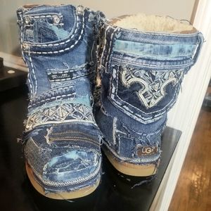 Repurposed miss me ugg boot